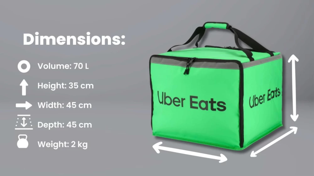 Uber Eats XL-Liefertragetasche